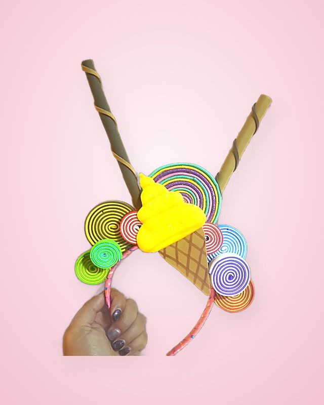 Diadema de helado de foami